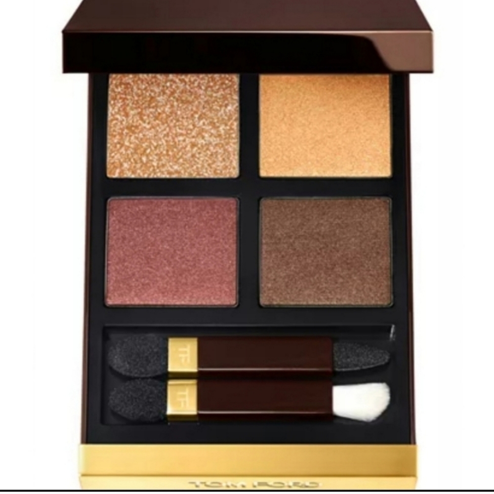 Two) Tom Ford Eye Color Quad Eyeshadow 26 Leopard Sun new in Case 2x